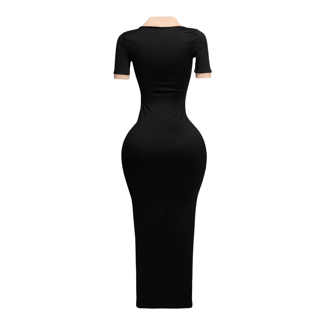 Serenity Bodycon Dress Brown