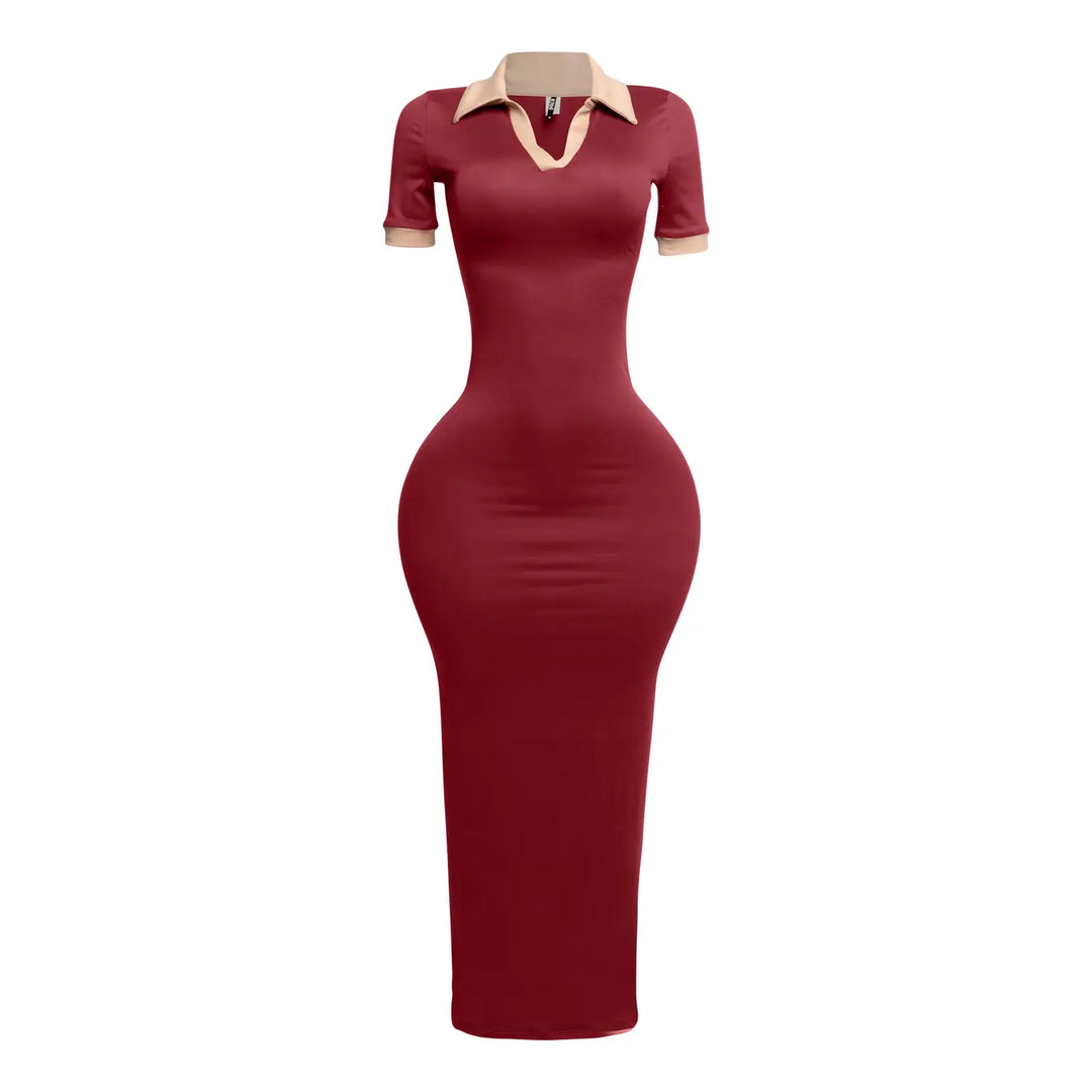 Serenity Bodycon Dress Brown