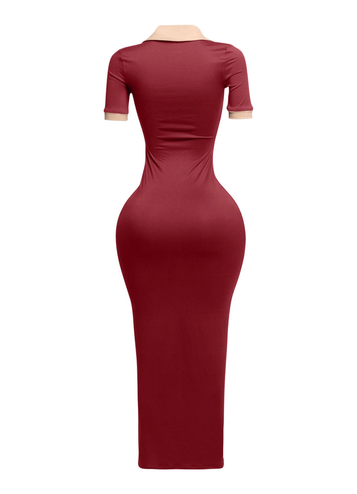 Serenity Bodycon Dress Wine