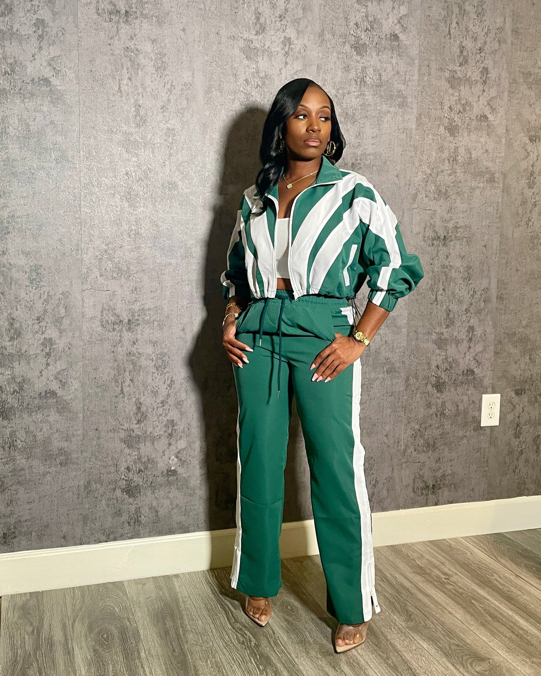 Green Reflex Tracksuit [Restock Ship Date 12/18]